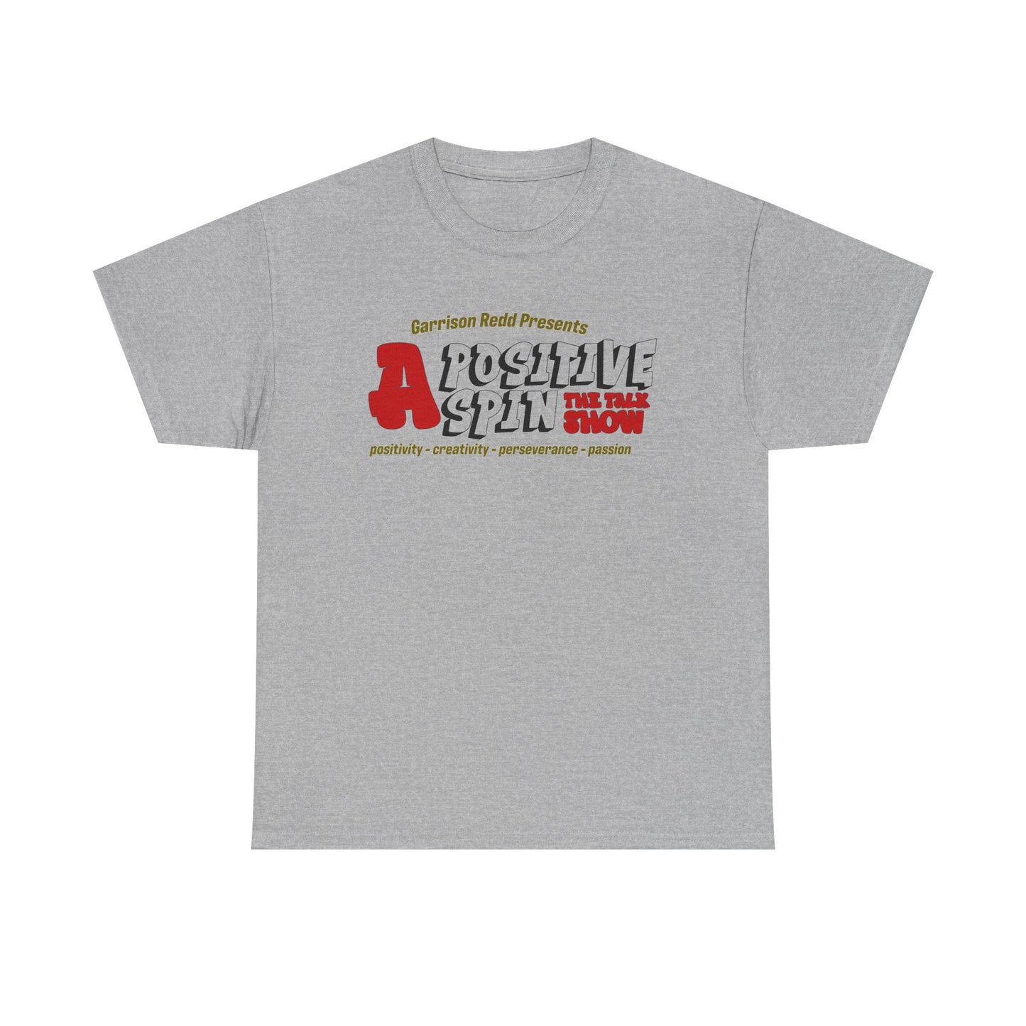 A Positive Spin Unisex Cotton Tee - Chill Vibe Shirt, Casual Wear, Gift Idea, Podcast Lovers, Everyday Style