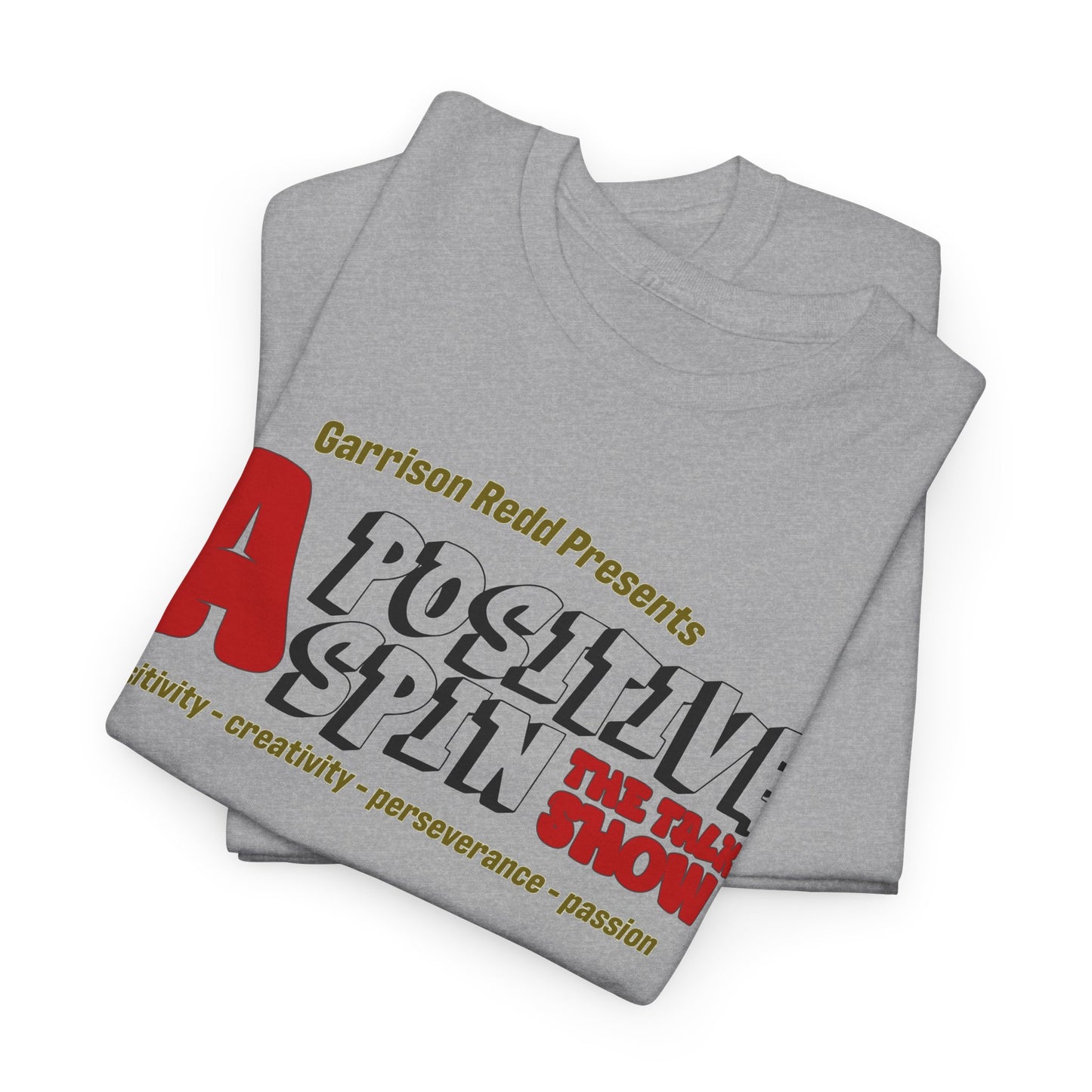 A Positive Spin Unisex Cotton Tee - Chill Vibe Shirt, Casual Wear, Gift Idea, Podcast Lovers, Everyday Style