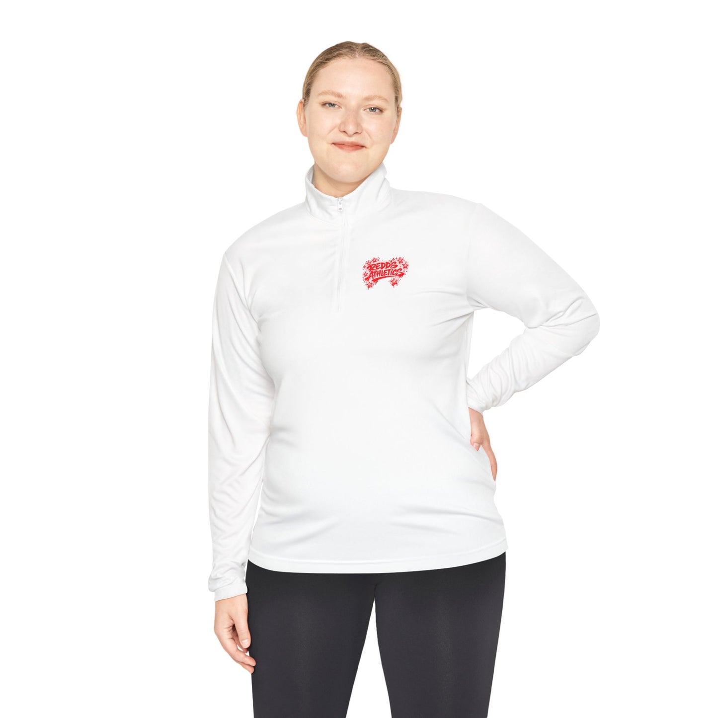 Quarter-Zip Pullover — Redd's Athletics Red Star Logo (Designed With Everyone In Mind)