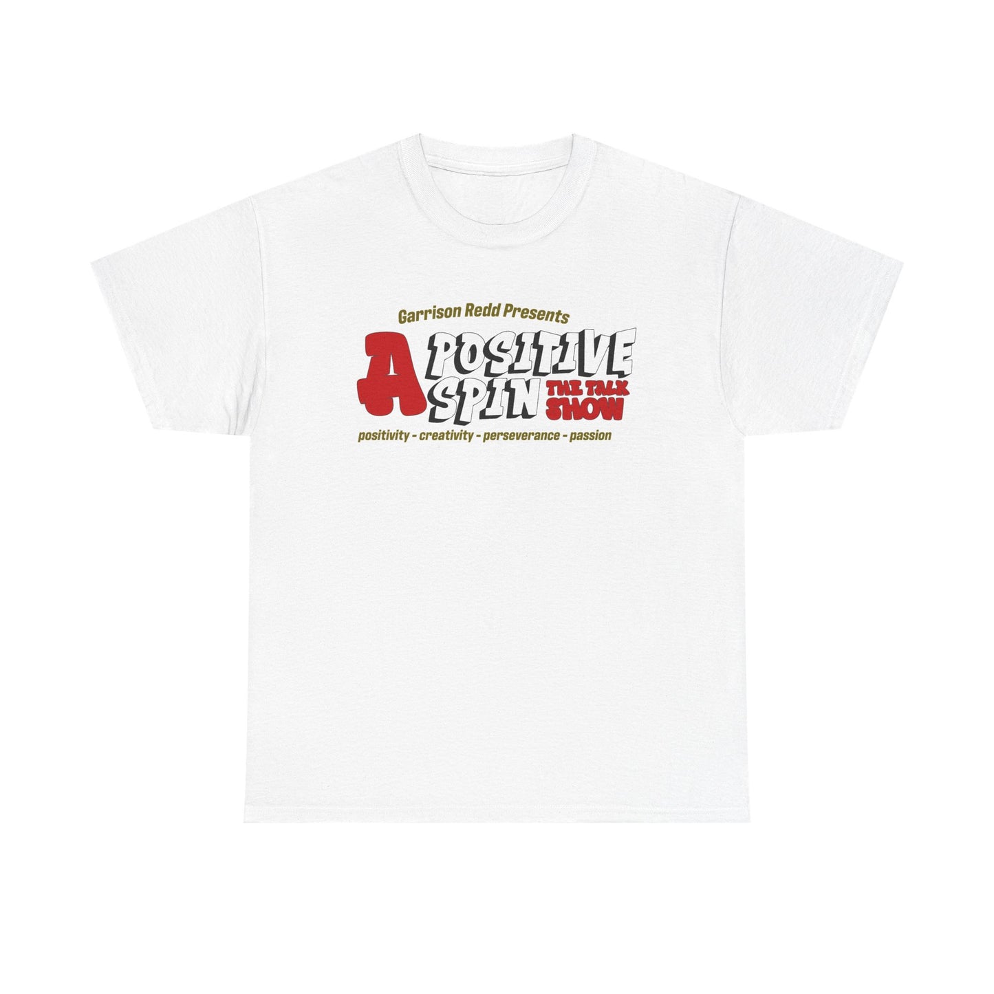 A Positive Spin Unisex Cotton Tee - Chill Vibe Shirt, Casual Wear, Gift Idea, Podcast Lovers, Everyday Style