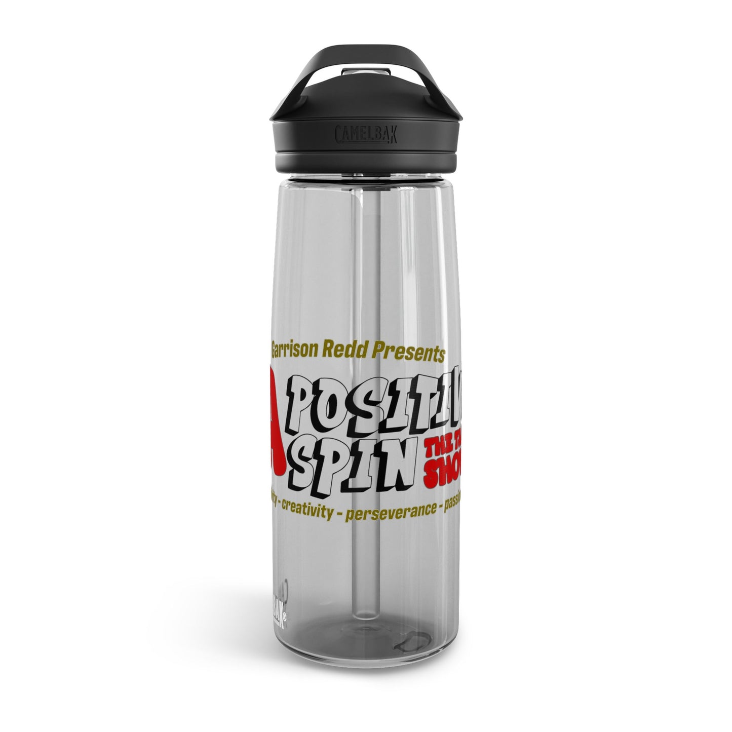 Positive Spin Water Bottle, Motivational Hydration Bottle for Fitness, Travel, and Everyday Use, Eco-Friendly Drinkware, 20oz/25oz