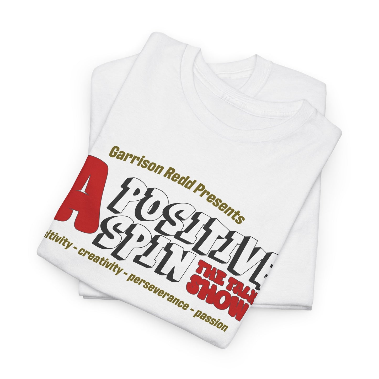 A Positive Spin Unisex Cotton Tee - Chill Vibe Shirt, Casual Wear, Gift Idea, Podcast Lovers, Everyday Style