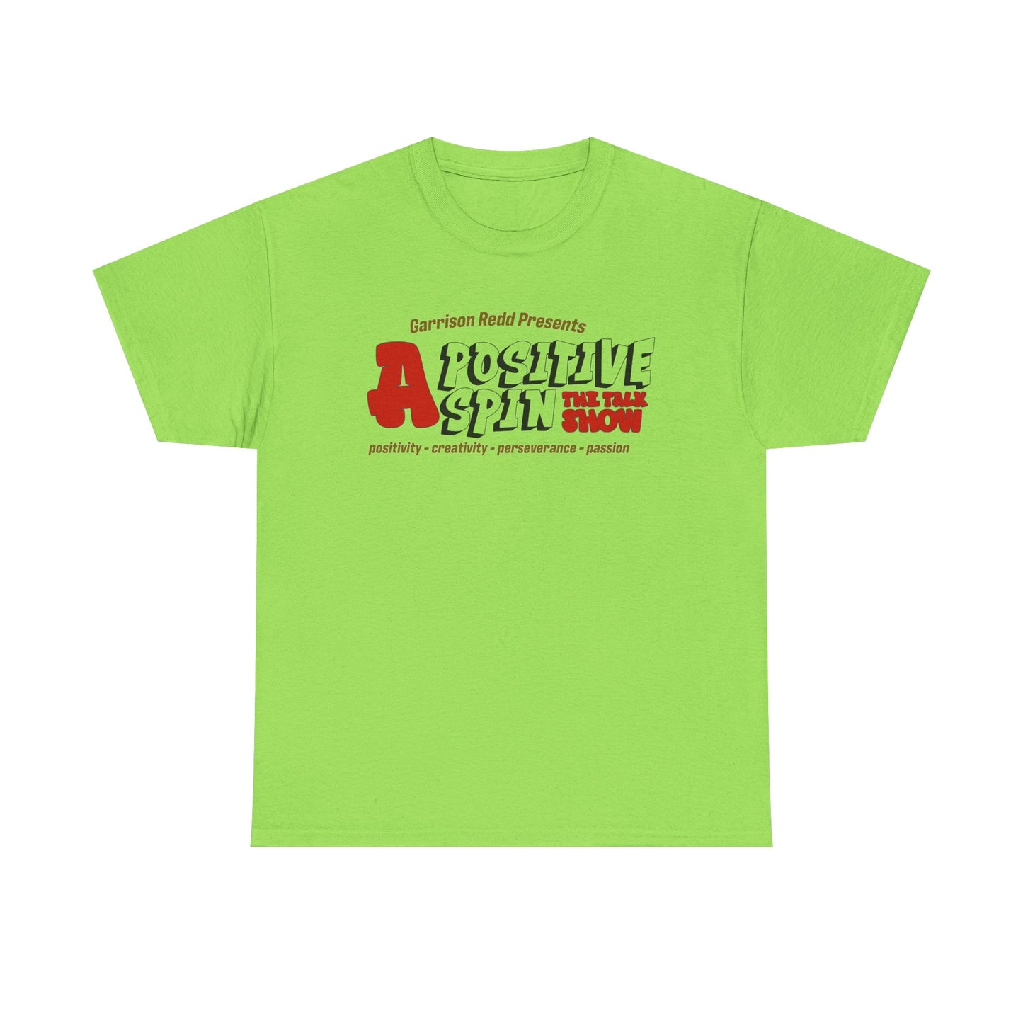 A Positive Spin Unisex Cotton Tee - Chill Vibe Shirt, Casual Wear, Gift Idea, Podcast Lovers, Everyday Style